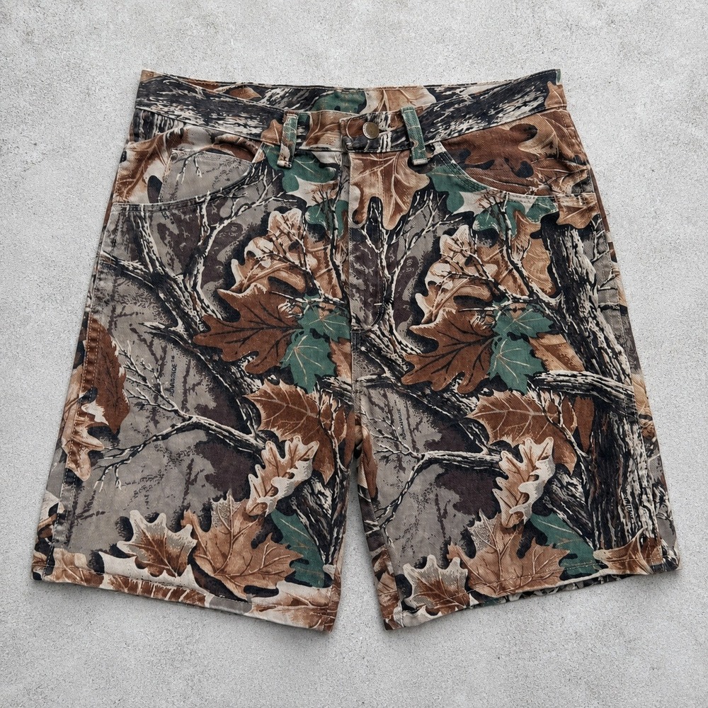 Wrangler Rugged Wear Men 32 Advantage Camo Shorts Made in USA Utility Vintage